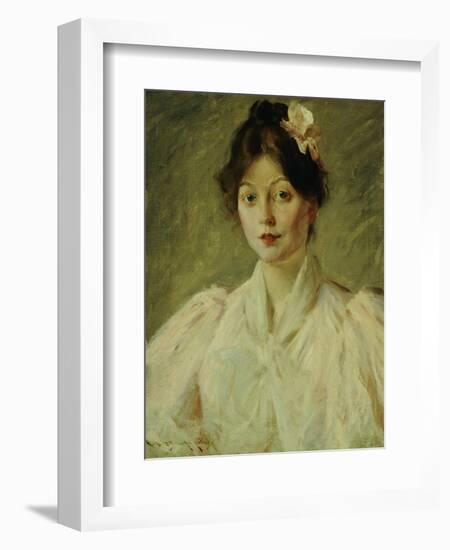 Young Woman in Pink, 1905-William Merritt Chase-Framed Giclee Print