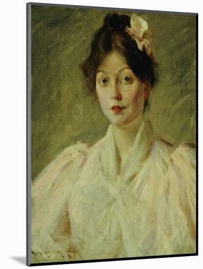Young Woman in Pink, 1905-William Merritt Chase-Mounted Giclee Print