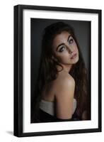 Young Woman in Silk-Vania Stoyanova-Framed Photographic Print