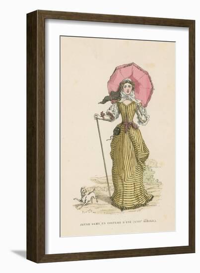 Young Woman in Summer Dress, 17th Century-null-Framed Giclee Print