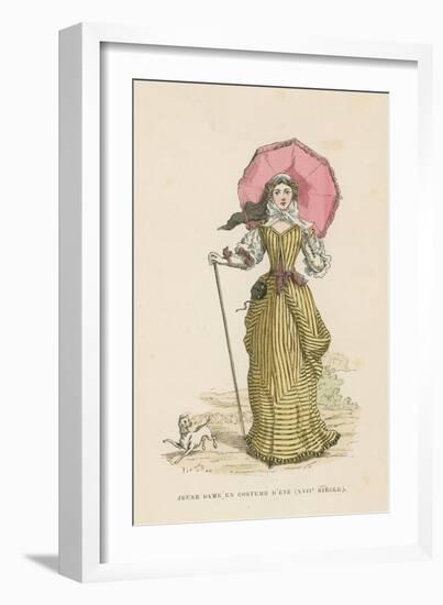 Young Woman in Summer Dress, 17th Century-null-Framed Giclee Print