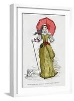 Young Woman in Summer Fashion, 17th Century (1882-188)-null-Framed Giclee Print