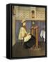Young Woman in Synagogue-Isidor Kaufmann-Framed Stretched Canvas