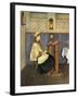 Young Woman in Synagogue-Isidor Kaufmann-Framed Art Print