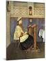 Young Woman in Synagogue-Isidor Kaufmann-Mounted Art Print