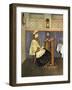 Young Woman in Synagogue-Isidor Kaufmann-Framed Art Print