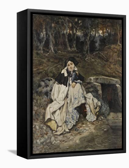 Young Woman in the Costume of the Sixteenth Century-James Tissot-Framed Stretched Canvas