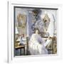 Young Woman in White, C1864-1930-Anna Lea Merritt-Framed Giclee Print