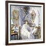 Young Woman in White, C1864-1930-Anna Lea Merritt-Framed Giclee Print