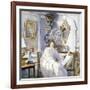 Young Woman in White, C1864-1930-Anna Lea Merritt-Framed Giclee Print