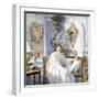 Young Woman in White, C1864-1930-Anna Lea Merritt-Framed Giclee Print