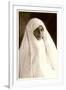 Young Woman in White-null-Framed Art Print