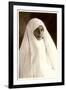 Young Woman in White-null-Framed Art Print