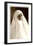 Young Woman in White-null-Framed Art Print