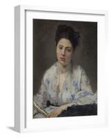 Young Woman (Jeune Femme) 1871 (Oil on Canvas)-Berthe Morisot-Framed Giclee Print