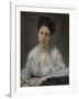 Young Woman (Jeune Femme) 1871 (Oil on Canvas)-Berthe Morisot-Framed Giclee Print