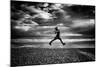 Young Woman Jumping on Beach-Rory Garforth-Mounted Photographic Print