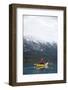 Young Woman Kayaking on Chilko Lake in British Columbia, Canada-Justin Bailie-Framed Photographic Print