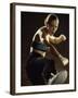 Young Woman Kickboxing-null-Framed Photographic Print