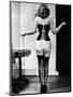 Young Woman Lacing Her Corset-Bettmann-Mounted Photographic Print