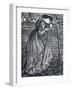 Young Woman Leaning Against a Wall-Edward Burne-Jones-Framed Giclee Print