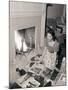 Young Woman Looking at Magazines-Philip Gendreau-Mounted Premium Photographic Print