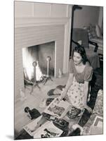 Young Woman Looking at Magazines-Philip Gendreau-Mounted Photographic Print