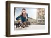 Young Woman Looking at the Shop Window-conrado-Framed Photographic Print