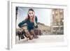 Young Woman Looking at the Shop Window-conrado-Framed Photographic Print