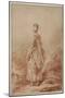 Young Woman Looking Back-Jean-Honoré Fragonard-Mounted Giclee Print
