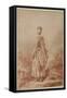 Young Woman Looking Back-Jean-Honoré Fragonard-Framed Stretched Canvas