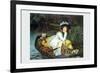 Young Woman Looking in a Boat-James Tissot-Framed Premium Giclee Print