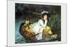 Young Woman Looking in a Boat-James Tissot-Mounted Premium Giclee Print