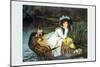 Young Woman Looking in a Boat-James Tissot-Mounted Art Print