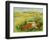 Young Woman, Lying in a Green Meadow-Pierre-Auguste Renoir-Framed Giclee Print