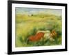 Young Woman, Lying in a Green Meadow-Pierre-Auguste Renoir-Framed Giclee Print