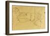 Young Woman Lying on Her Back, 1915-Egon Schiele-Framed Giclee Print