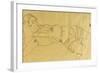 Young Woman Lying on Her Back, 1915-Egon Schiele-Framed Giclee Print