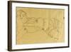 Young Woman Lying on Her Back, 1915-Egon Schiele-Framed Giclee Print