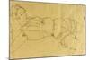 Young Woman Lying on Her Back, 1915-Egon Schiele-Mounted Giclee Print