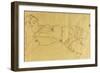 Young Woman Lying on Her Back, 1915-Egon Schiele-Framed Giclee Print