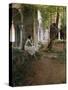 Young Woman Meditating in a Cloister, 1923 (Painting)-Ramon Casas i Carbo-Stretched Canvas