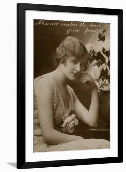 Young Woman, Miss Peggy Kurton-null-Framed Photographic Print