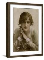 Young Woman, Miss Peggy Kurton-null-Framed Photographic Print