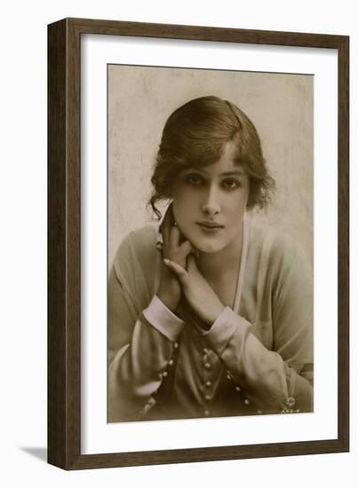 Young Woman, Miss Peggy Kurton-null-Framed Photographic Print