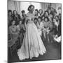 Young Woman Modeling the Lafaurie's Finished Product For the Tailors Before the Showing-Nina Leen-Mounted Photographic Print