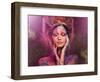 Young Woman Muse with Creative Body Art and Hairdo-NejroN Photo-Framed Art Print
