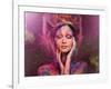 Young Woman Muse with Creative Body Art and Hairdo-NejroN Photo-Framed Art Print