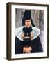 Young Woman of Lindhorst in Local Costume for a Fete, Germany, 1942-null-Framed Giclee Print