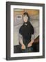 Young Woman of the People-Amedeo Modigliani-Framed Giclee Print